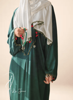 شرشف صلاة لف بيج بالكروشيه و الورد الفاخر