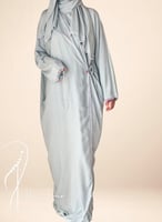 شرشف صلاة لف قطن اخضر بستال بالورد الاويا المميز