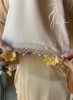 شرشف صلاة لف بيج ستان مزين بالكوشي اليدوي و الطرحة...