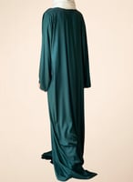 شرشف صلاة سستة أخضر مزين بالكروشيه