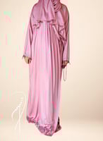 شرشف صلاة لف وردي مزين بالاويا الفاخر من لاجور