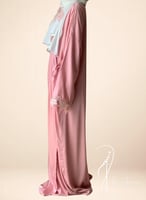 شرشف صلاة بصلي وردي لف مزين بالأويا