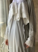 شرشف مرد لف رمادي دانتيل طرحة لينين