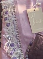 شرشف صلاة لف موف مزين بورد بأويا يدوي من لاجور