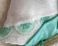 شرشف صلاة سستة اخضر مزين بالاويا التركى من لاجور