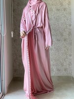 شرشف صلاة اويا ورد وردي بصلي قطن ستان و الطرحة متص...