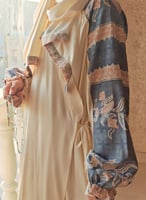 شرشف صلاة سكري لف رسم باتيك بترولي وبصلي