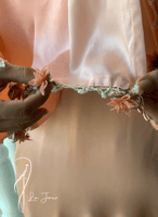 شرشف صلاة خربزي ستان اويا ورد و الطرحة متصلة