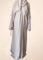 شرشف صلاة بسستة كروشيه موف فاتح و الطرحة مثبتة