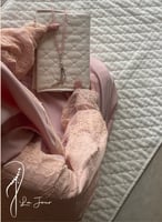 شرشف مرد لف وردي على خربزي دانتيل