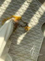 شرشف صلاة سكري سستة مزين بالكروشيه و الورد الاويا