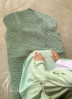 شرشف سادة أخضر باستيل سستة