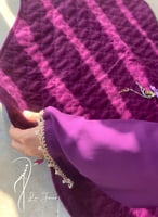 شرشف صلاة سستة موف مزين بالكروشيه و الورد الاويا