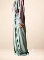 شرشف صلاة رسم باتيك لف اخضر و بنفسجي و الطرحة مثبت...