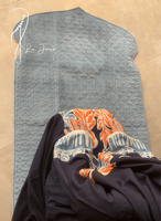 شرشف صلاة سحاب طرحة منفصلة ازرق