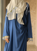 شرشف صلاة لف كحلي أويا أزرق و أخضر