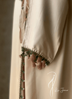 شرشف صلاة اويا ورد بيج ستان و الطرحة متصلة