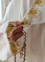 شرشف صلاة لف أوف وايت أويا ذهبي