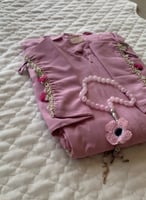 شرشف صلاة سستة وردي بالكروشيه و الورد الاويا