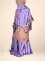 طقم شرشف صلاة بنفسجي اطفال وسجادة وشنطة