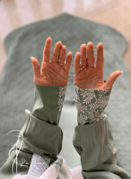 227503 شرشف صلاة باتيك اخضر زيتوني سستة