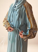 شرشف صلاة لف رسم باتيك أزرق باستيل من لاجور