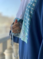 شرشف صلاة سستة رسم باتيك أزرق وتفني من لاجور