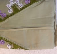 شرشف صلاة فستقي سستة اويا تركي يدوي والطرحة منفصلة