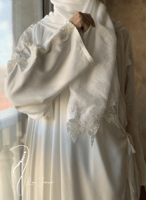 شرشف صلاة جبير فاخر اوف وايت طرحة منفصلة