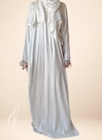 شرشف صلاة لف ابيض أويا فضي