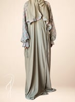 شرشف صلاة لف رسم باتيك لف زيتي أخضر باستيل الطرحة...