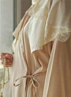 شرشف صلاة لف سكرى مزين بالاويا اليدوي من لاجور