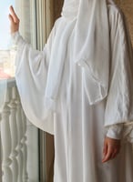 ثوب عباية سستة بيضاء حج وعمرة أبيض