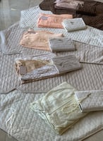 مجموعة 5أطقم شراشف سستة دانتيل قطن ستان