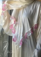 شرشف صلاة اوف وايت سستة اويا وردي تركي يدوي