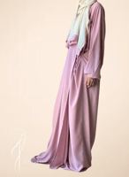 شرشف بصلي وردي لف طرحة متصلة