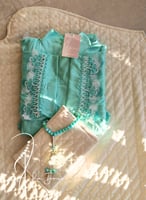 شرشف صلاة لف تيفني ستان مزين بأويا يدوي من لاجور