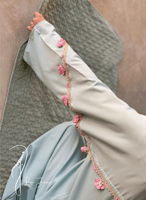 شرشف صلاة سستة تفني مزين بالكروشيه