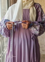 شرشف صلاة لف رسم باتيك باستيل بنفسجي الطرحة مثبتة