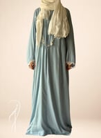 شرشف صلاة سحاب ازرق كروشيه يدوي