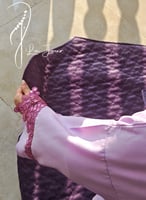 شرشف صلاة لف بنفسجي مزين ترتر كروشيه من لاجور