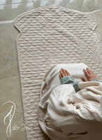 شرشف صلاة باتيك بيج و اخضر زيتي سستة.