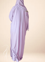 شرشف صلاة لف موف مزين بأويا بنفسجي و ابيض أنيق