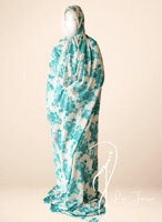 شرشف صلاة مربع مثل الملاية اللف منقوش