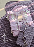 شرشف صلاة لاجور لف بنفسجي بكروشيه ترتر يدوي من لاج...