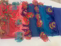 طرحة بكروشيه طاووس اويا تركي