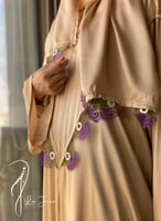 شرشف صلاة اويا ورد موف سحاب بيج طرحة مثبتة