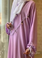 شرشف صلاة سستة موف مزين بالكروشيه و الورد الاويا