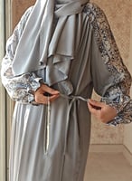 شرشف صلاة لف رسم باتيك رمادي من لاجور