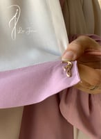 شرشف بصلي وردي لف طرحة متصلة